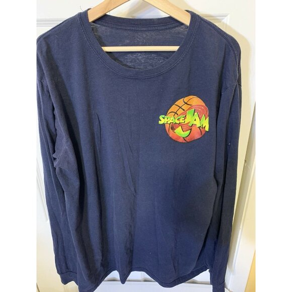 Vintage 90’s Space Jam Long Sleeve Shirt Tune Squad‎ Looney Tunes Men’s Sz XXL - Picture 7 of 7